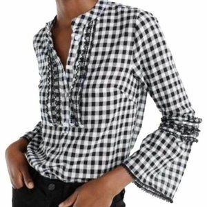 J crew top size 2 plaid xs shirt